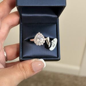 Elegant Sterling Silver Teardrop Ring